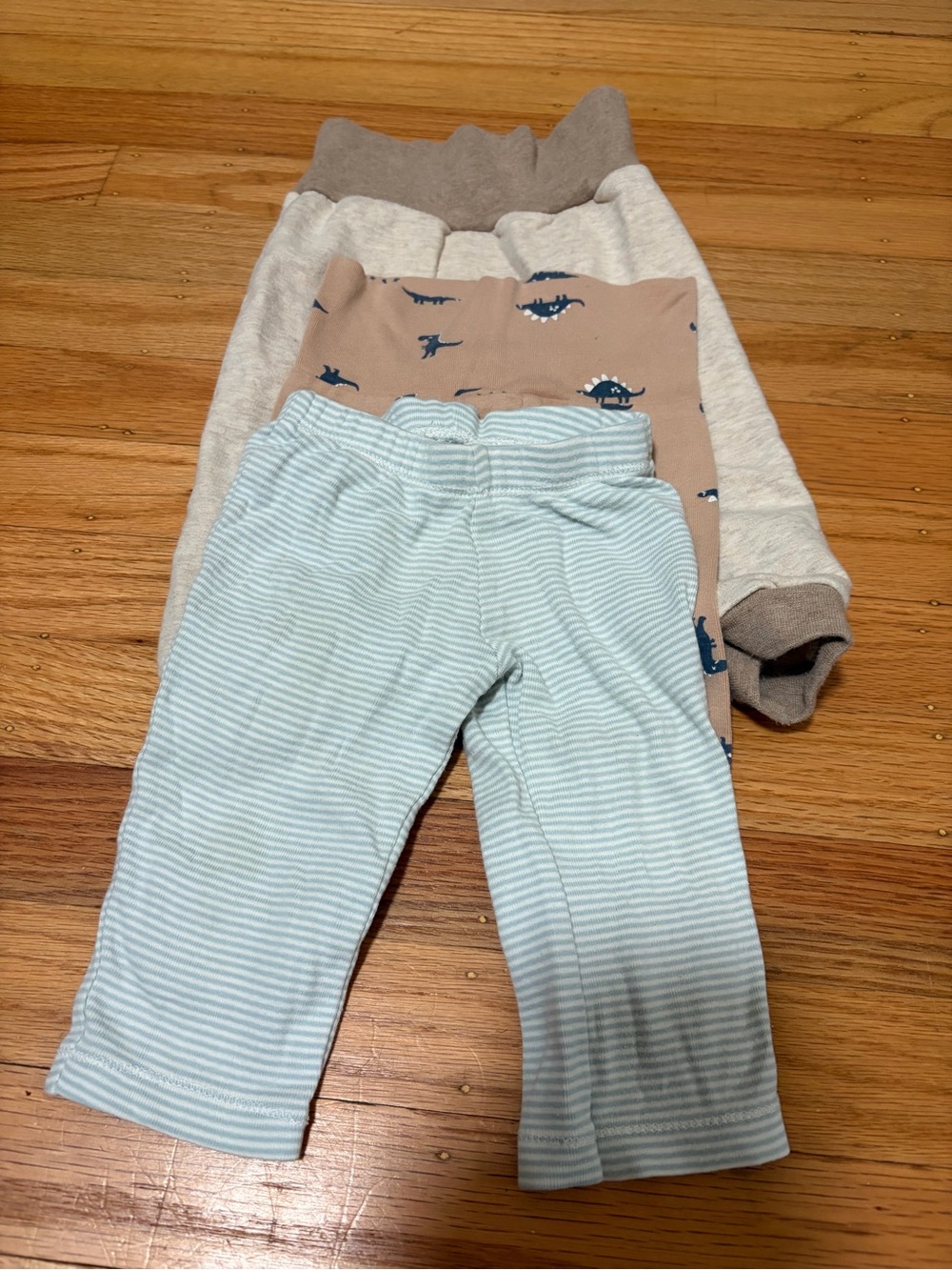 Organic baby bottoms set of three